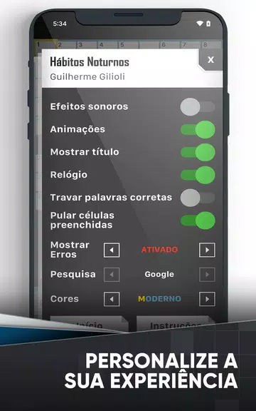 Palavras Cruzadas em Português Screenshot 3