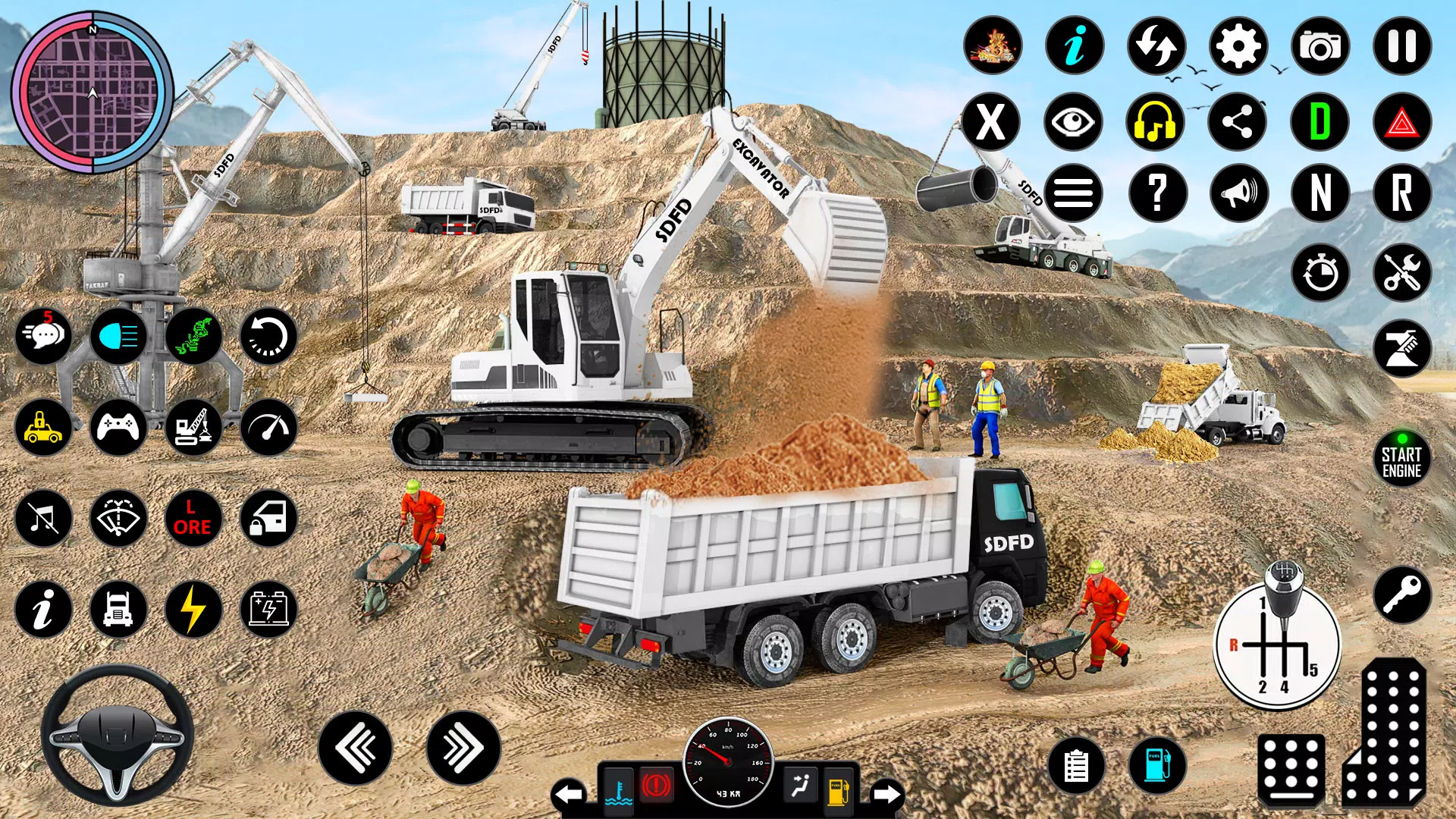 Snow Excavator Simulator Game zrzut ekranu 1