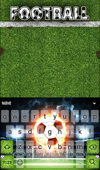 Football Keyboard & Wallpaper Screenshot 2