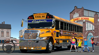 School Bus Transport Simulator captura de pantalla 