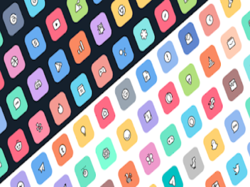 Crayon Adaptive IconPack captura de pantalla 