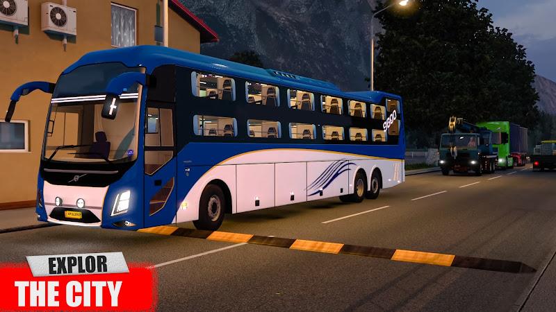 Euro Coach Bus Driving Games স্ক্রিনশট 1