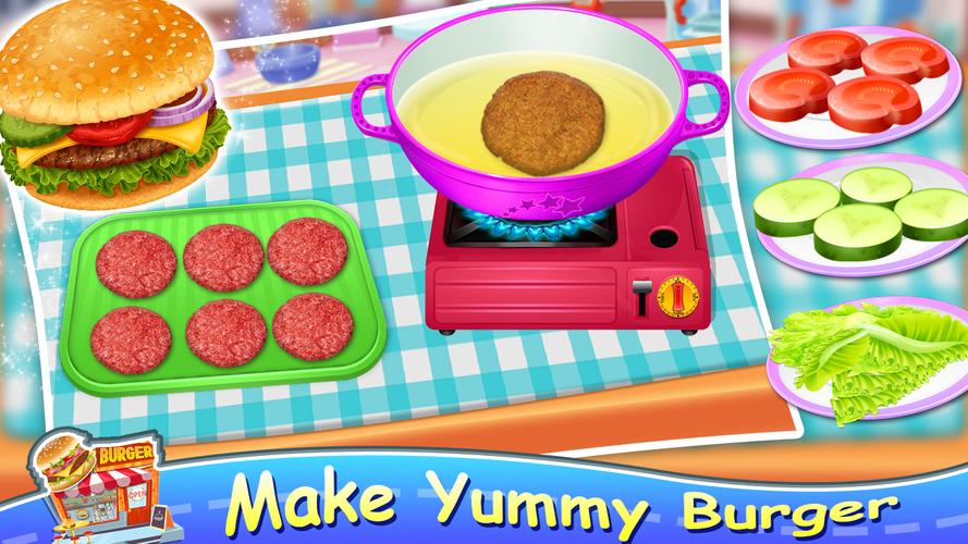 Pizza Burger - Cooking Games captura de pantalla 