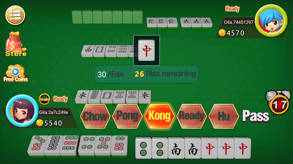 Mahjong 2P: competition应用截图第1张