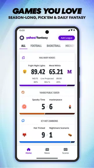 Screenshot Yahoo Fantasy: Football & more 1