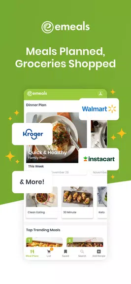 eMeals - Meal Planning Recipes screenshot 1
