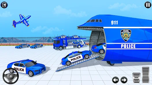 Police Multi Level Formula Car Parking Games ekran görüntüsü 2