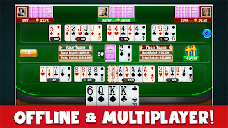 Canasta Plus Offline Card Game captura de pantalla 