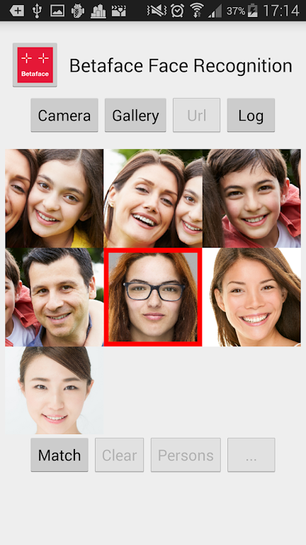 Betaface Face Recognition экрана 1