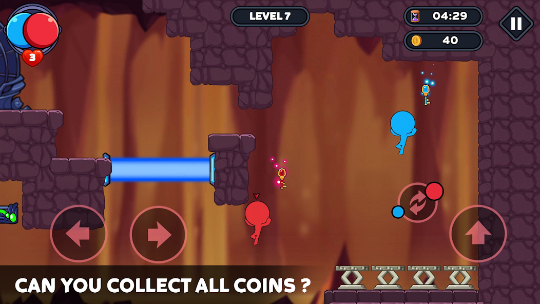 Stick World: Red Blue Journey Mod captura de pantalla 