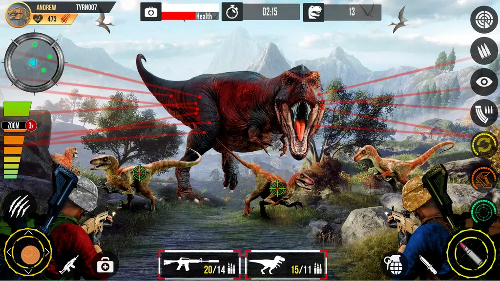Real Dino Hunting Gun Games ekran görüntüsü 3