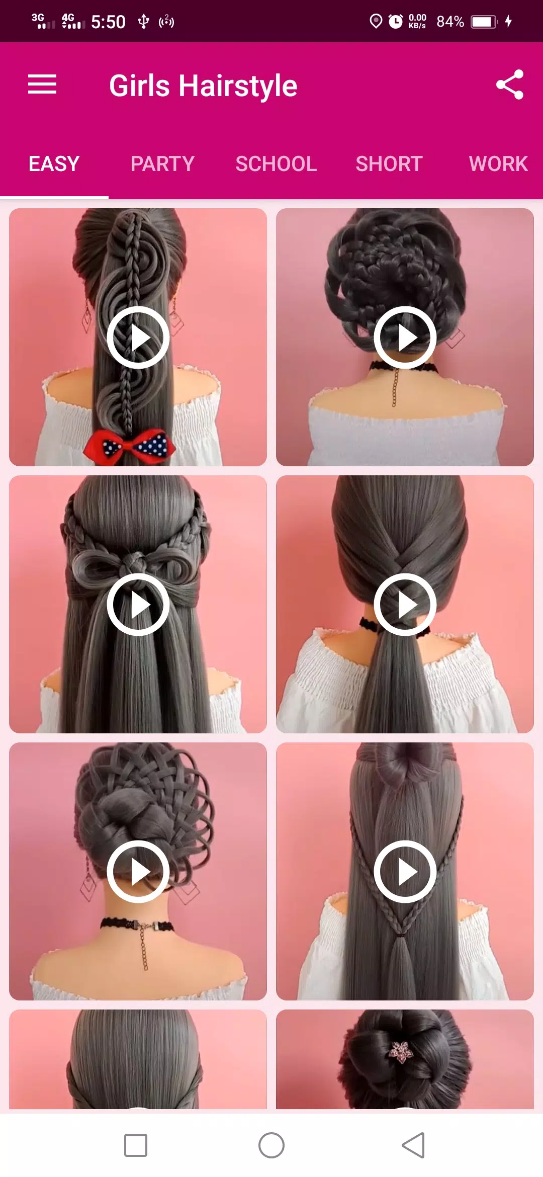 Girls Hairstyle captura de pantalla 