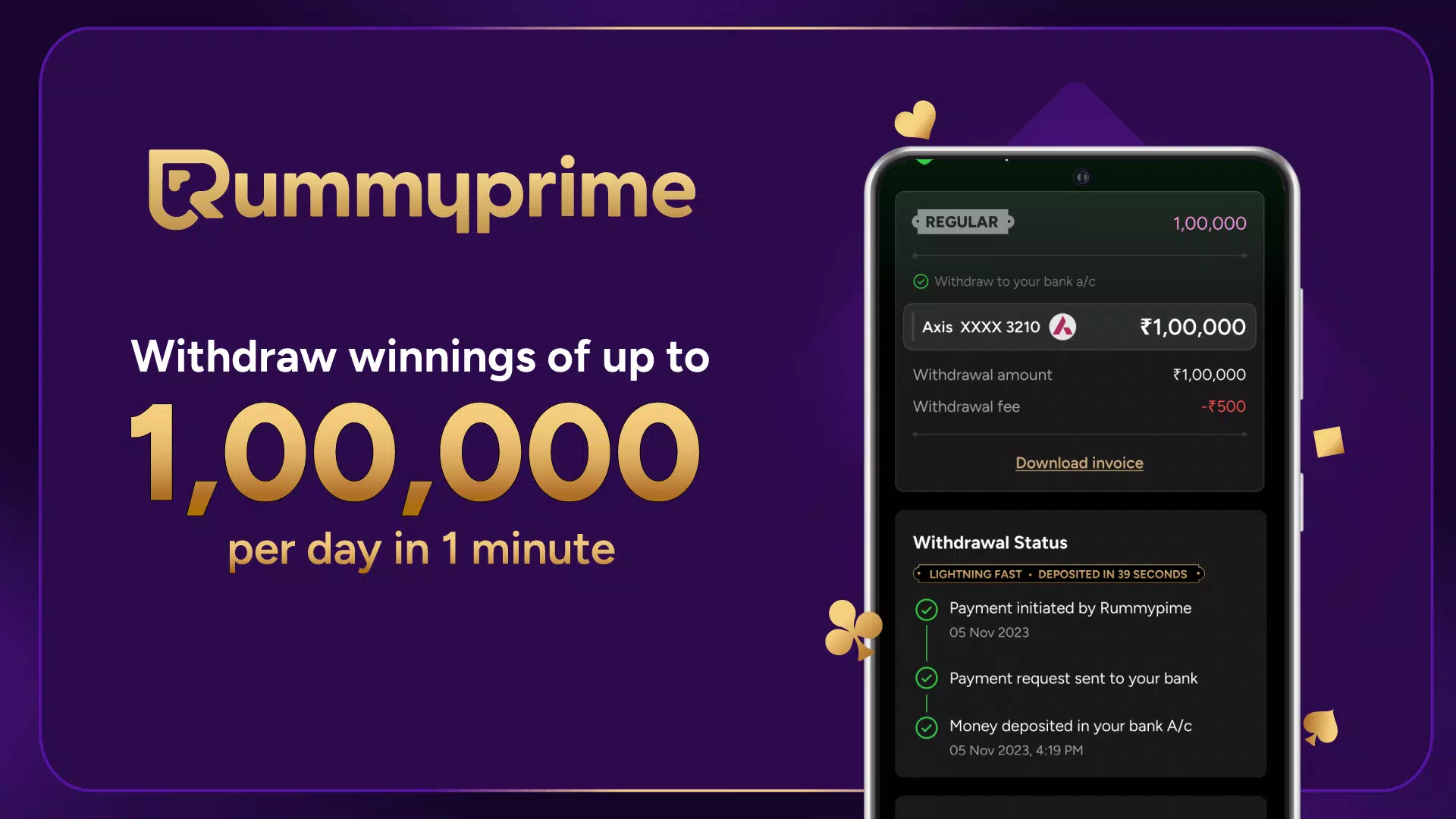 RummyPrime - Rummy Cash Game captura de pantalla 