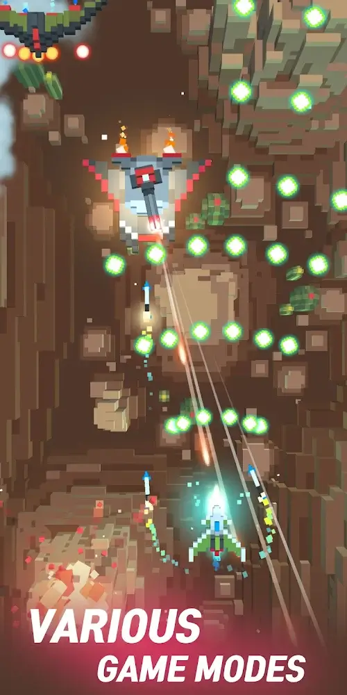 Screenshot Sky Wings: Pixel Fighter 3D 3