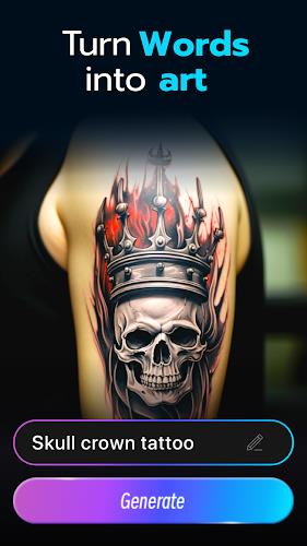 AI Art & Tattoo Generator zrzut ekranu 1