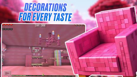 Kawaii Pink Minecraft Mod 2024 ဖန်သားပြင်ဓာတ်ပုံ 4