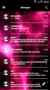 SMS Messages GlassNebula Theme ekran görüntüsü 3