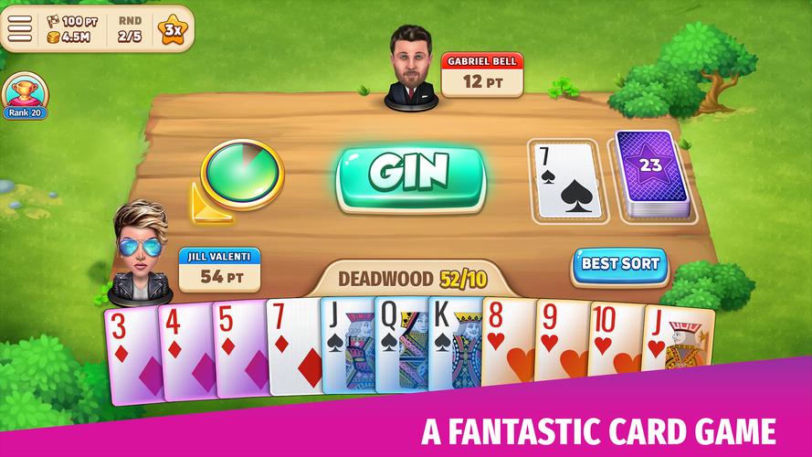 Gin Rummy Stars - Card Game captura de pantalla 