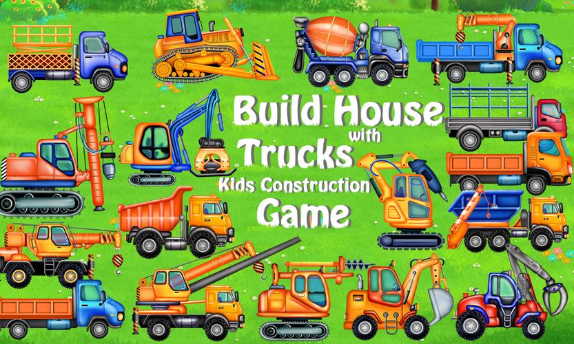 Build Town House with Trucks Screenshot 1