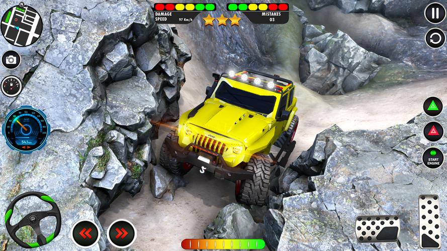 US Offroad Fury Car Driving 3D captura de pantalla 