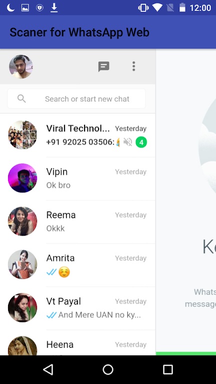 Scaner for WhatsApp Web Screenshot 2