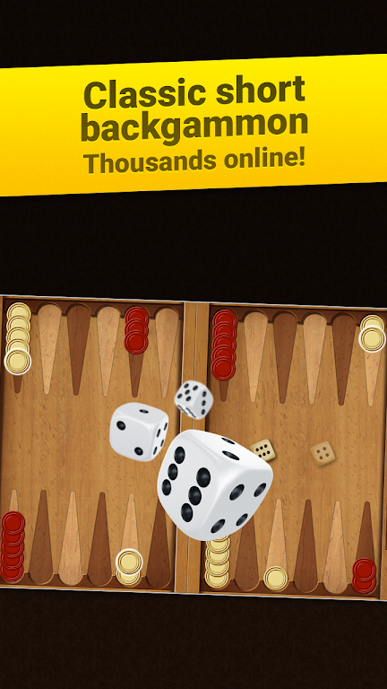 Backgammon Short Arena: Play online backgammon! Screenshot 1