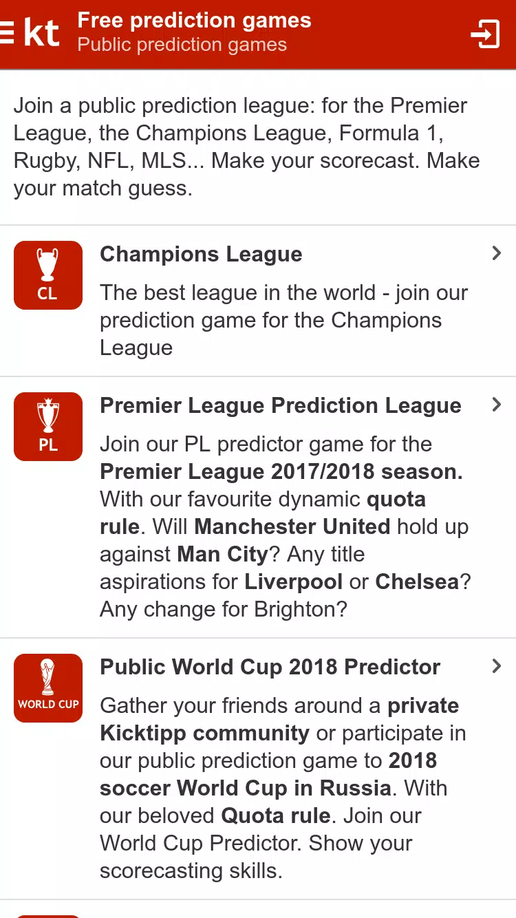 Kicktipp - The predictor game Screenshot 2