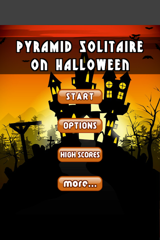 Pyramid Solitaire on Halloween Screenshot 1