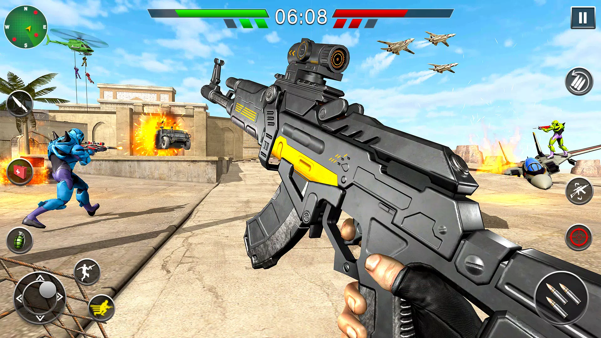 Robot Gun Battle: Offline FPS Screenshot 2