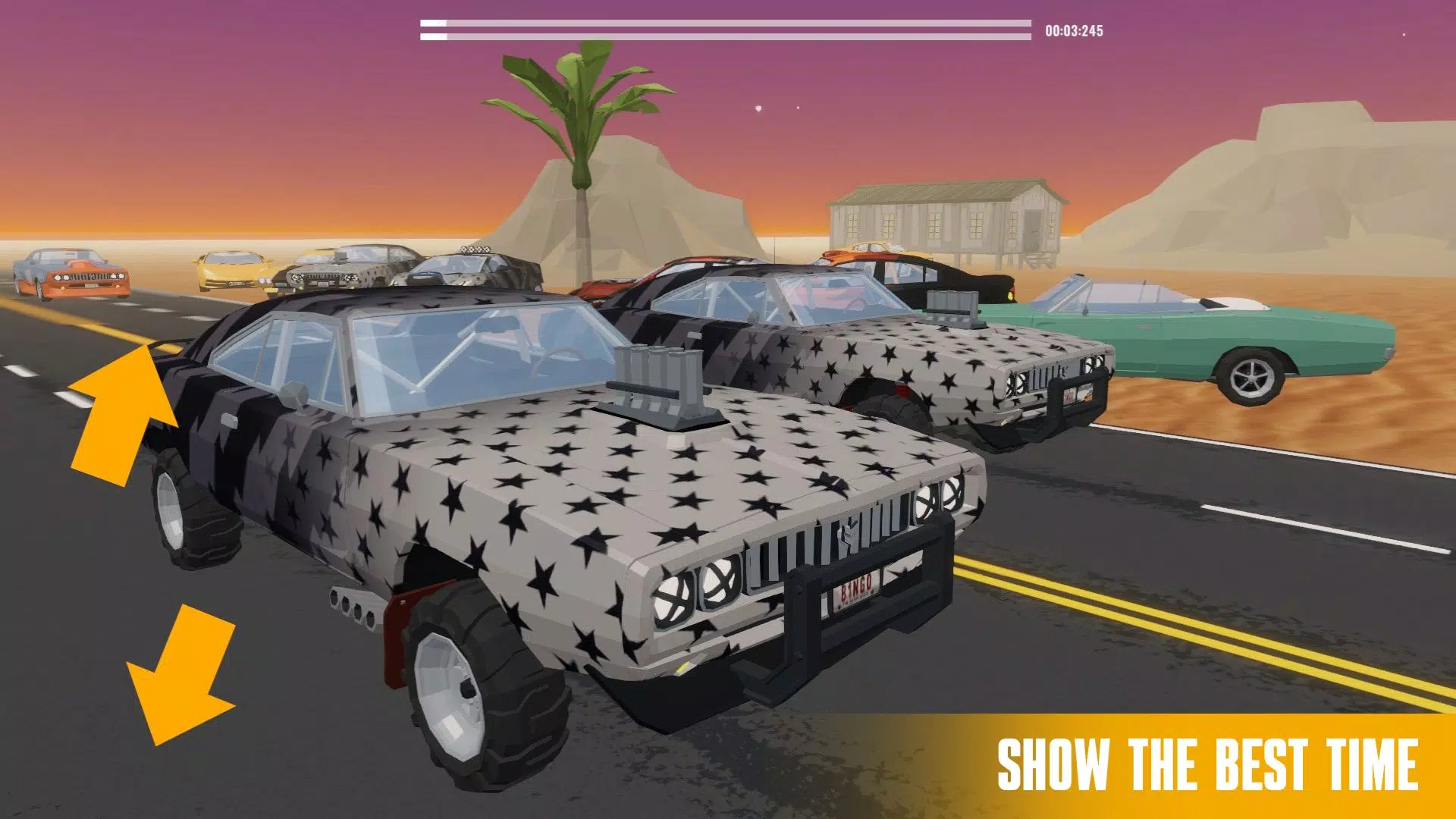 Drag Racing Polygon 3D + Cases Screenshot 1