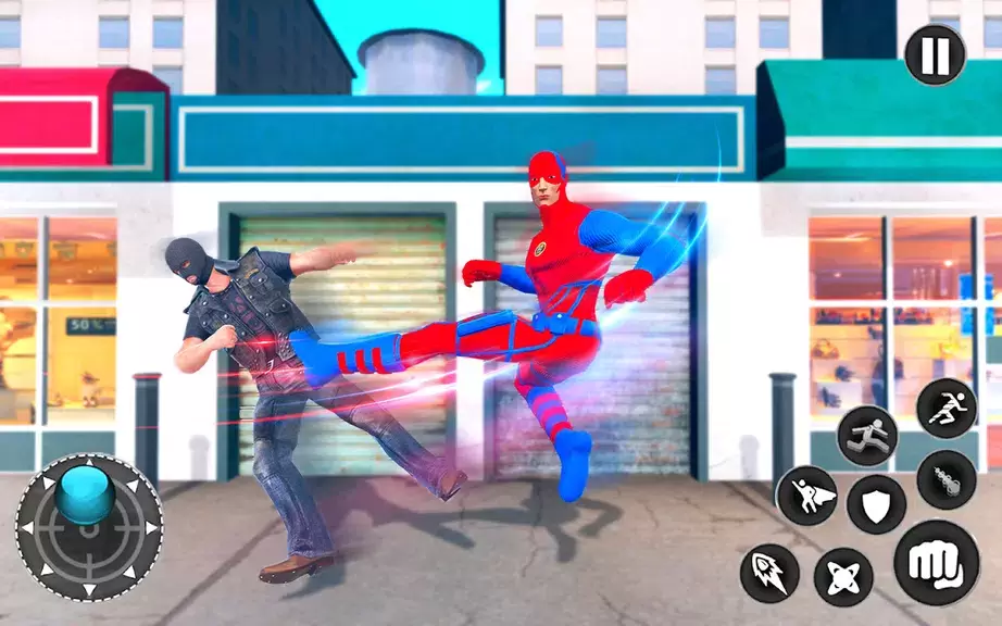 Captain Super Hero Man Game 3D ekran görüntüsü 4