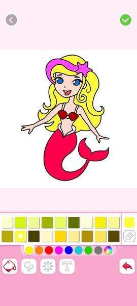 Mermaids Coloring स्क्रीनशॉट 4