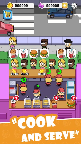 Idle Food Bar: Food Truck Mod Screenshot 1