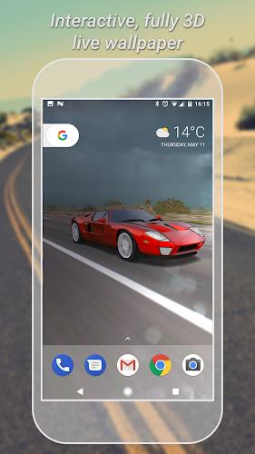 3D Car Live Wallpaper Lite экрана 1