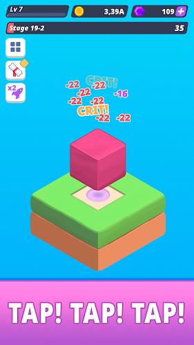 Tap Tap Cube - Idle Clicker ဖန်သားပြင်ဓာတ်ပုံ 2