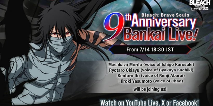 Bleach: Brave Souls Celebrates 9th Anniversary with VA Livestream