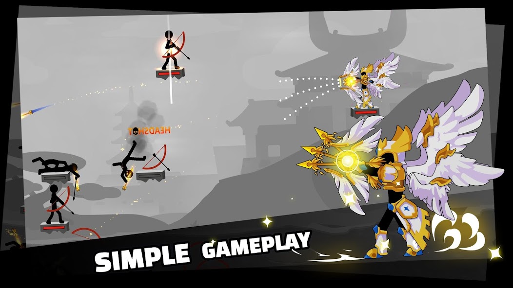 Stickfight Archer Mod ဖန်သားပြင်ဓာတ်ပုံ 1