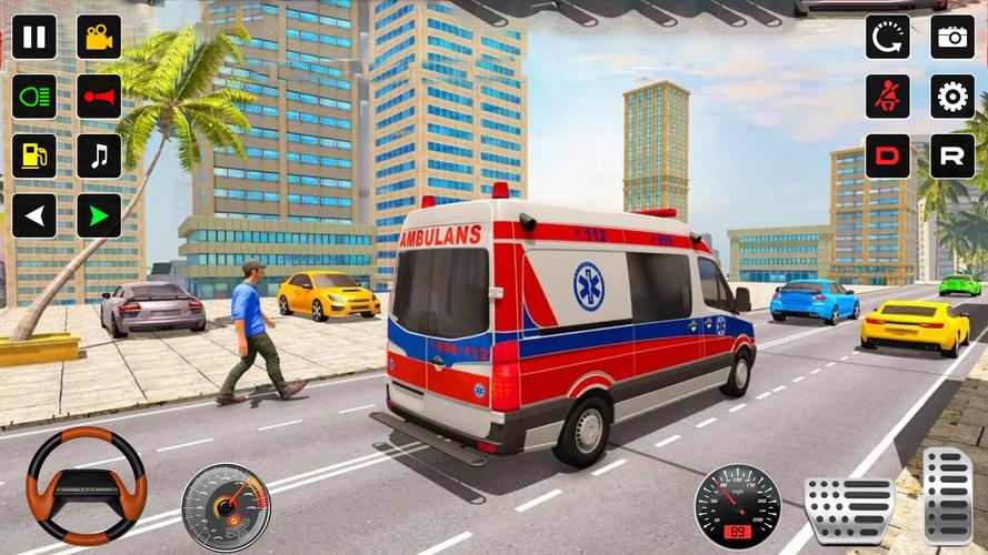 Police Rescue Ambulance Games captura de pantalla 