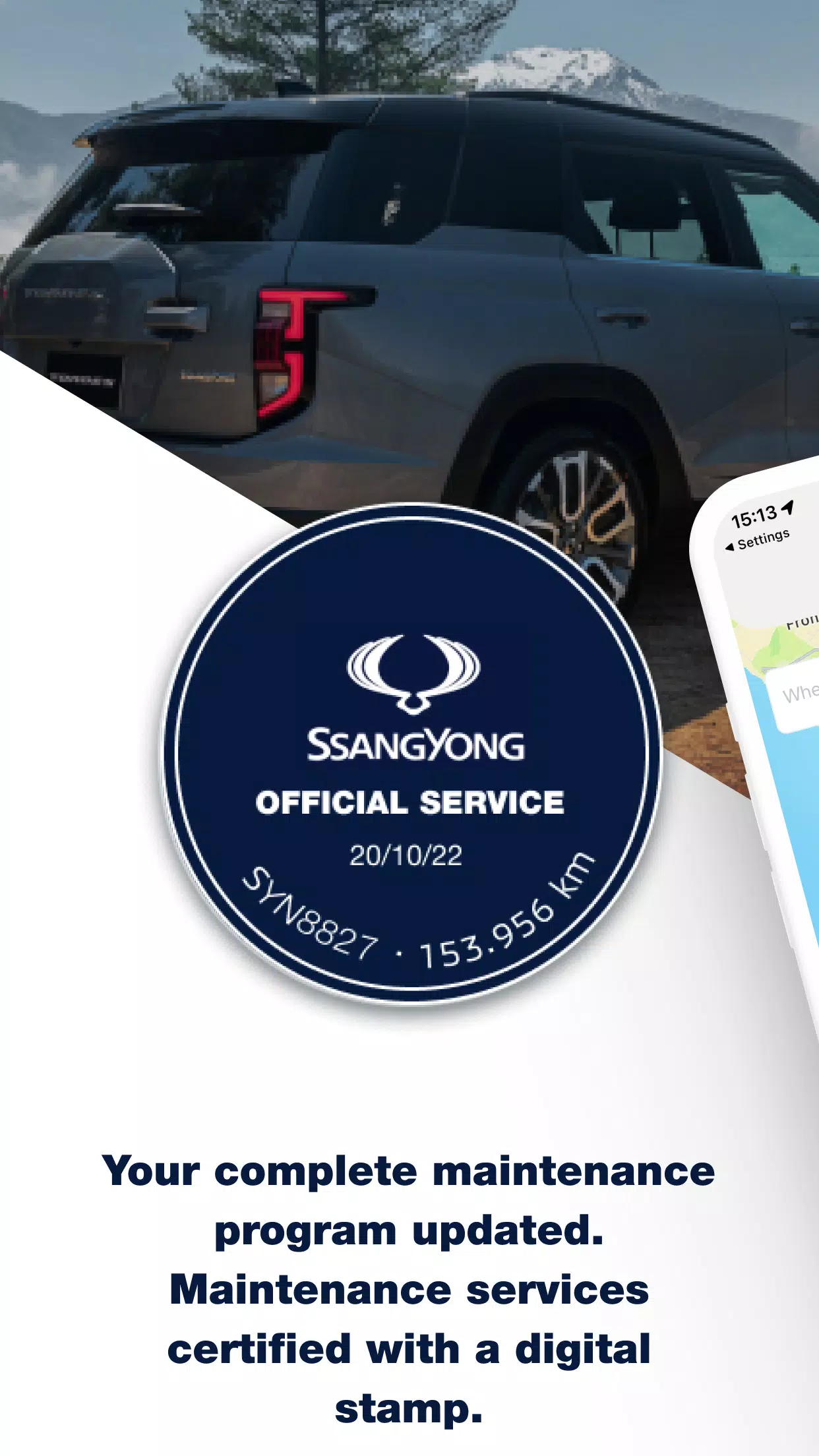 SsangYong App ဖန်သားပြင်ဓာတ်ပုံ 3