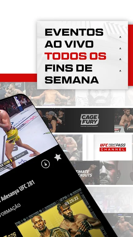 UFC Fight Pass - MMA ao vivo screenshot 2