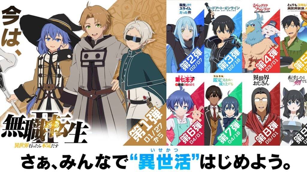 在新的Isekai RPG中探索九個動漫世界！
