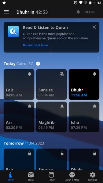 Athan Pro: Muslim Prayer Times Screenshot 1