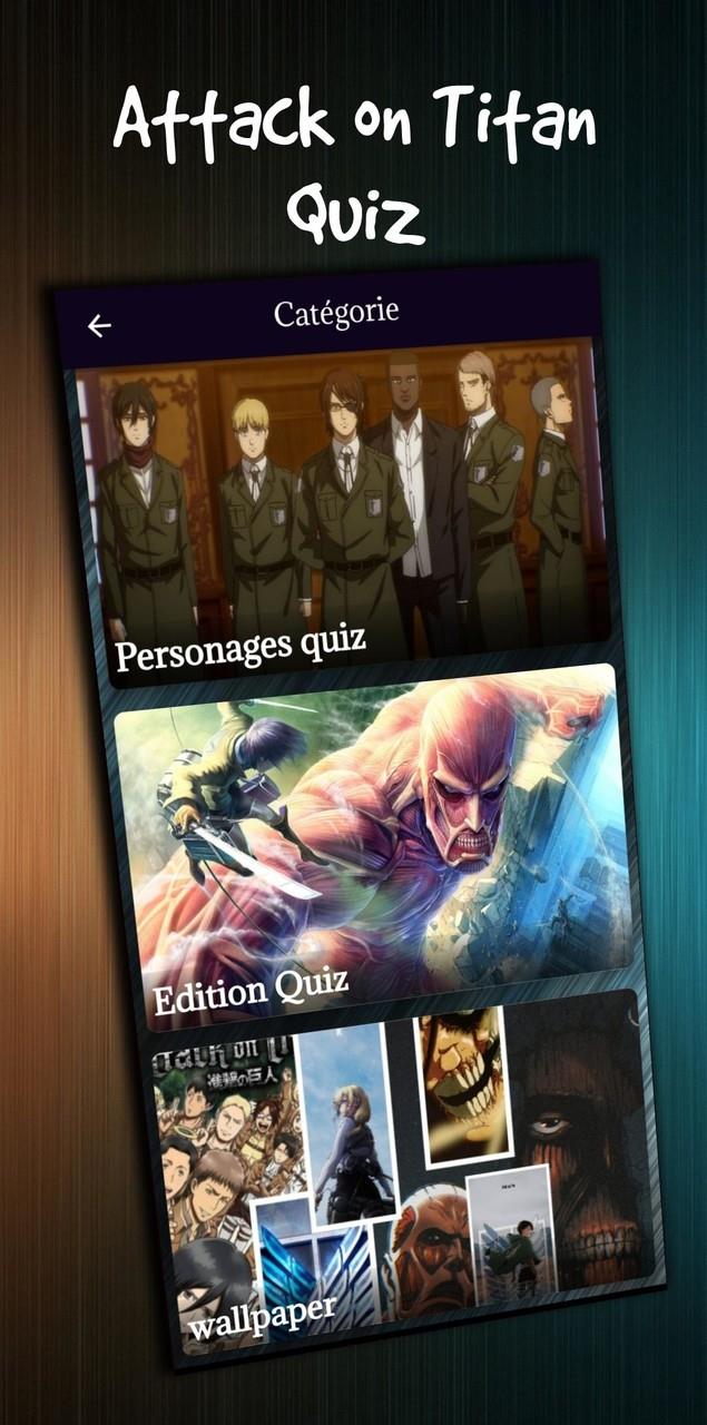 attack on titan character quiz Captura de pantalla 2