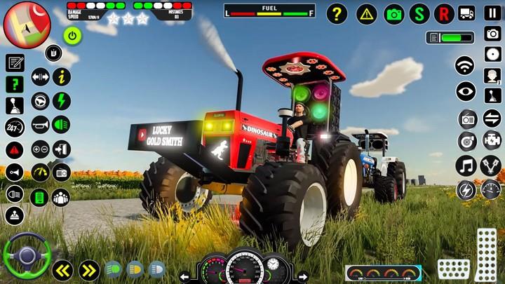 Real Farm Indian Tractor Game स्क्रीनशॉट 1