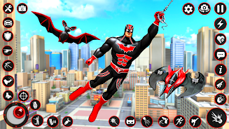 Bat Hero Dark Crime City Game ảnh chụp màn hình 3