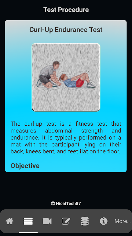 Curl-Up Endurance Test Screenshot 2