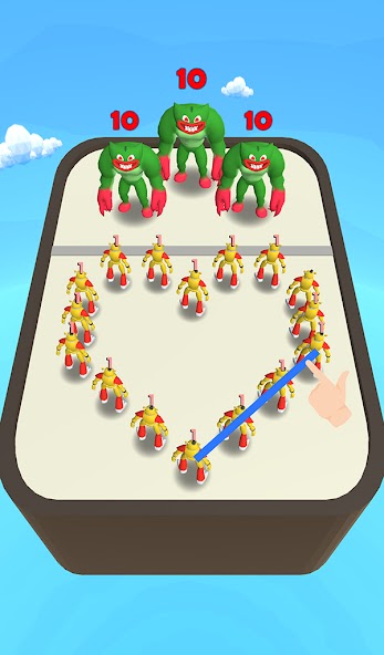 Merge Monster: Frog Evolution Mod captura de pantalla 