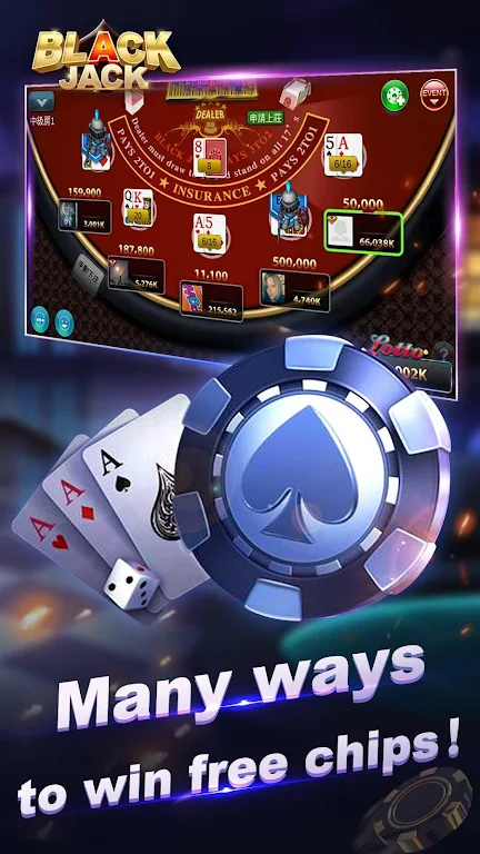 Blackjack 21-Free online poker game-jackpot casino zrzut ekranu 3