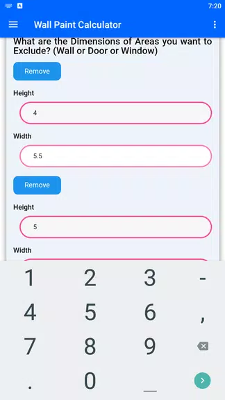 Wall Paint Calculator zrzut ekranu 4