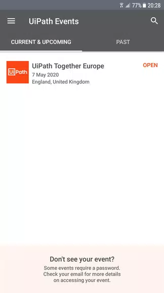 UiPath Events captura de pantalla 